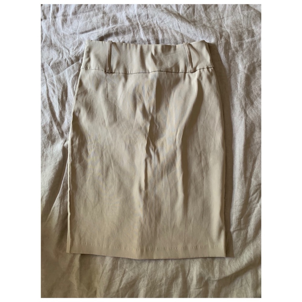 Nude knee length dress skirt